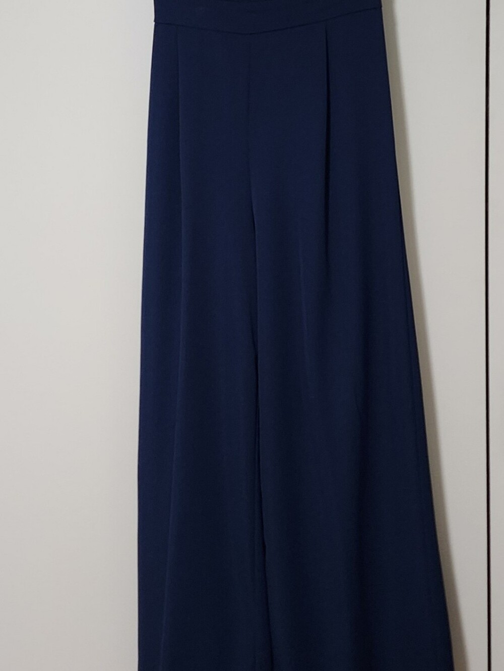SHEIN Navy Maxi Wide-Leg Pants